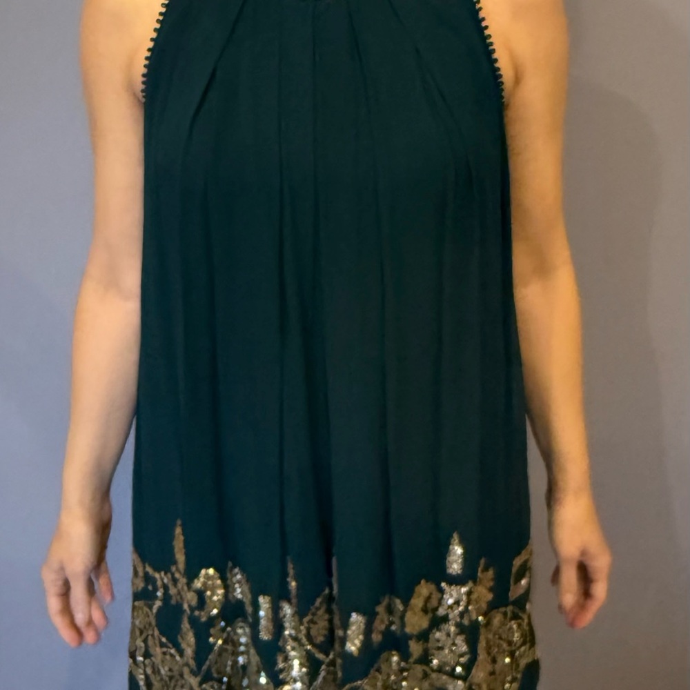 Anthropologie green dress